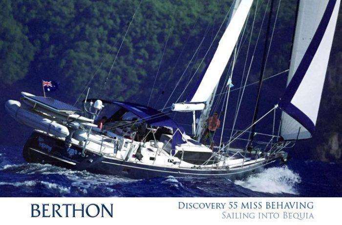 discovery-55-miss-behaving-sailing-into-bequia