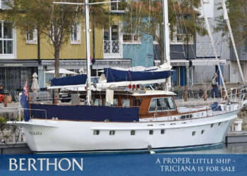 A PROPER little ship – Porsius Ketch Motorsailer TRICIANA is for sale