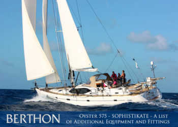 Oyster 575 – SOPHISTIKATE – A list of the Additional Equipment and Fittings