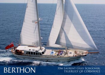 Epic 33m Laurent Giles Schooner TIGERLILY OF CORNWALL is for sale