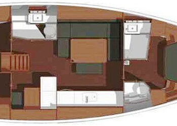 Dufour 445 GL, AITUTAKI Layout 1