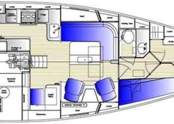 Hallberg-Rassy 44, CARIOCA II Layout 1