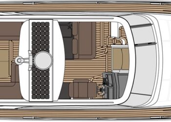 Marex 360 Cabriolet Cruiser, PLANE TO SEA Layout 3